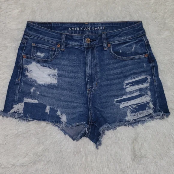 American Eagle Distressed Mom Shorts - Picture 3 of 6